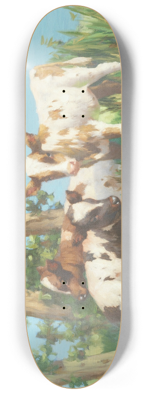 David Gauld - Three Calves 8.25 inch art skate deck
