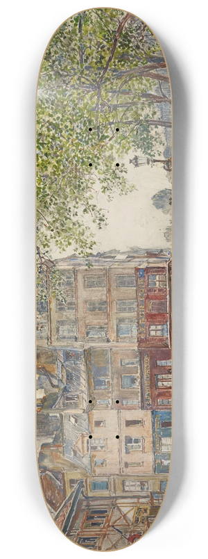 Frdric Houbron - Quai des Orfvres. Paris. 1906 8.25 inch art skate deck