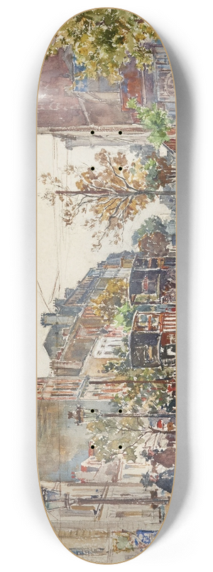 Frdric Houbron - Tramways impriale dans une avenue de Paris, en 1901 8.25 inch art skate deck Frdric Houbron - Tramways impriale dans une avenue de Paris, en 1901 8.25 inch art skate deck