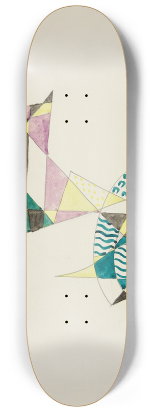 David Kakabadz - Abstraction Based on Sails, IV 8.25 inch art skate deck
