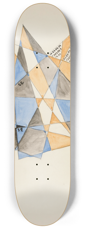 David Kakabadz - Abstraction Based on Sails,VI 8.25 inch art skate deck