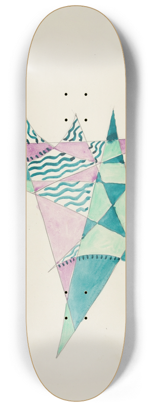David Kakabadz - Abstraction Based on Sails, VIII 8.25 inch art skate deck