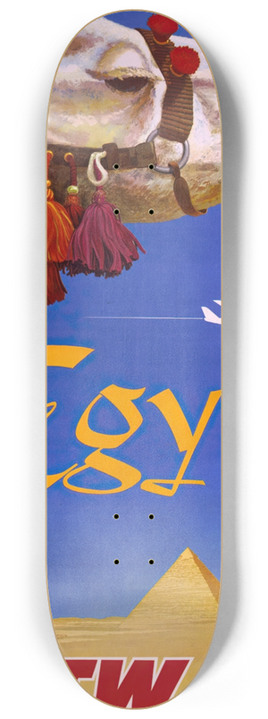 David Klein - Egypt. Fly TWA 8.25 inch art skate deck