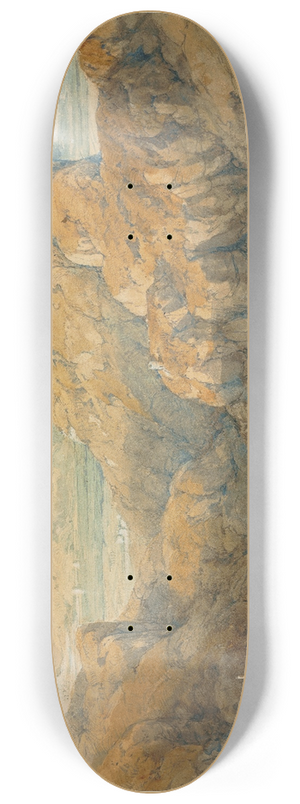 David Roberts - Descent into the Plain of Granada 8.25 inch art skate deck