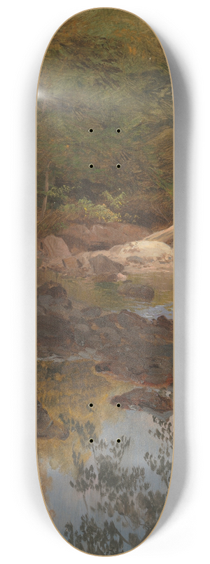 Frederic Edwin Church - In the New England Woods 8.25 inch art skate deck