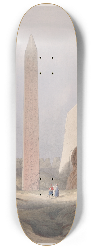 David Roberts - Luxor. Dec. 1st, 1838. 8.25 inch art skate deck
