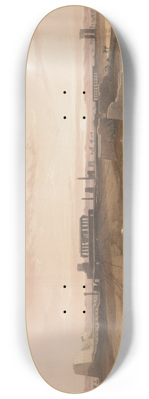 David Roberts - Ruins of Karnack [Karnak]. 8.25 inch art skate deck