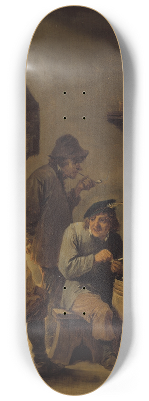 David Teniers The Younger - La tabagie 8.25 inch art skate deck