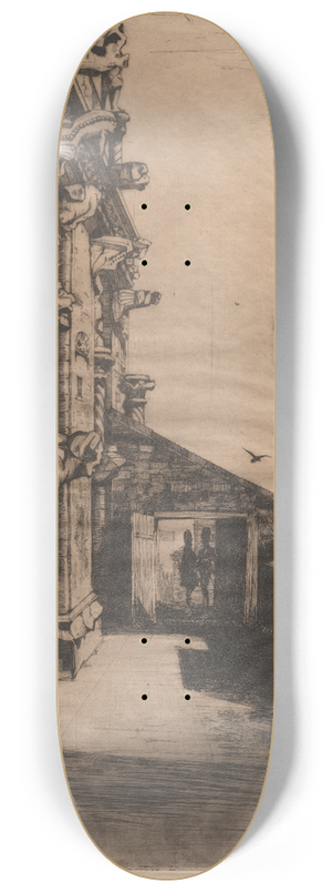 David Young Cameron - The Gargoyles: Stirling Castle 8.25 inch art skate deck