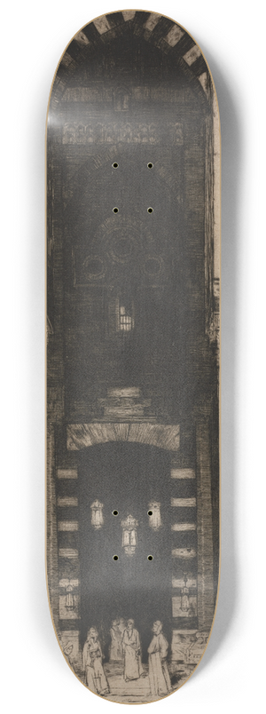 David Young Cameron - The Mosque Doorway, Cairo 8.25 inch art skate deck