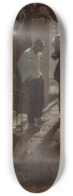 Dean Cornwell - Man at the Crossroad 8.25 inch art skate deck
