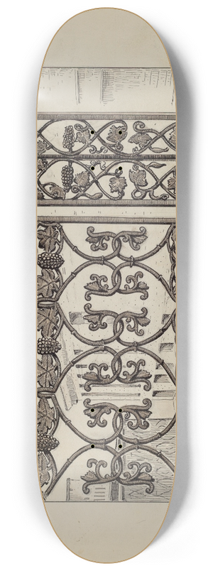 Al Curry - Cast Iron Balcony Rail 8.25 inch art skate deck