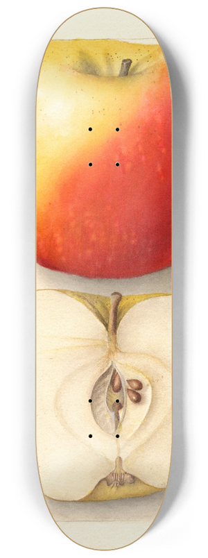 Deborah Griscom Passmore - Malus domestica: Banana 8.25 inch art skate deck