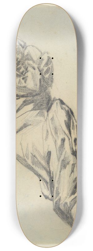 Denis Auguste Marie Raffet - RecliningFigure 8.25 inch art skate deck