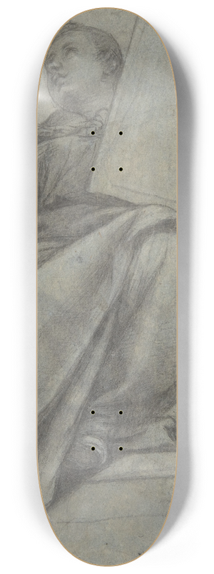 Denys Calvaert - Seated Monk 8.25 inch art skate deck