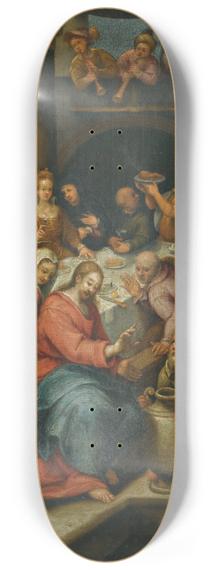 Denys Calvaert - The Wedding At Cana 8.25 inch art skate deck