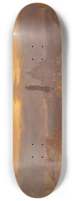 Frederic Edwin Church - St. Peters Basilica from the Pincio, Rome 8.25 inch art skate deck Frederic Edwin Church - St. Peters Basilica from the Pincio, Rome 8.25 inch art skate deck
