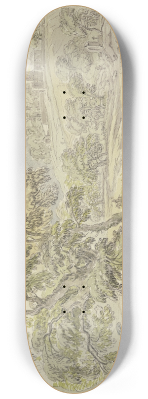 Dirk Maas - Landscape with thunderstorms 8.25 inch art skate deck