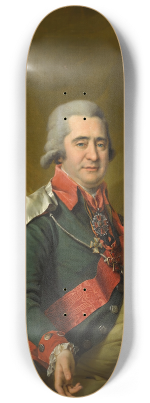 Dmitry Levitsky - Portrait of count ilya andreevich bezborodko 8.25 inch art skate deck