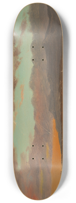Frederic Edwin Church - Sunset over Hudson Valley 8.25 inch art skate deck