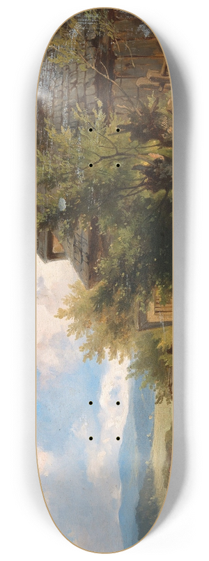 Dominik Schuhfried - A View of the Countryside 8.25 inch art skate deck