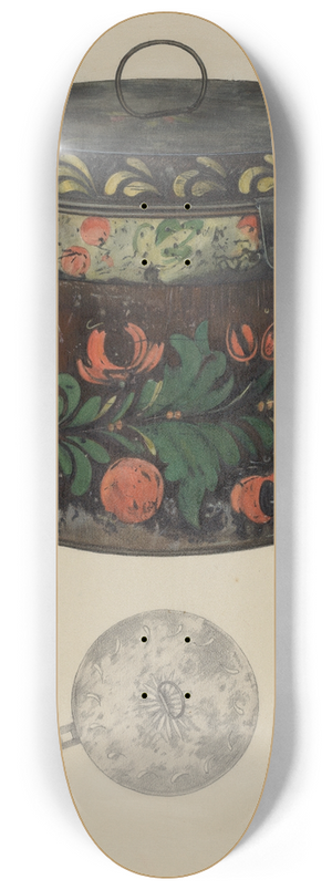 Donald Humphrey - Toleware Tin Cannister 8.25 inch art skate deck
