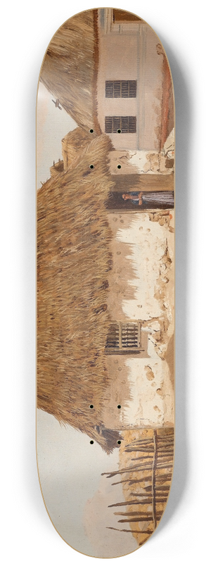 Frederic Edwin Church - Two Houses in Barranquilla, Colombia 8.25 inch art skate deck Frederic Edwin Church - Two Houses in Barranquilla, Colombia 8.25 inch art skate deck