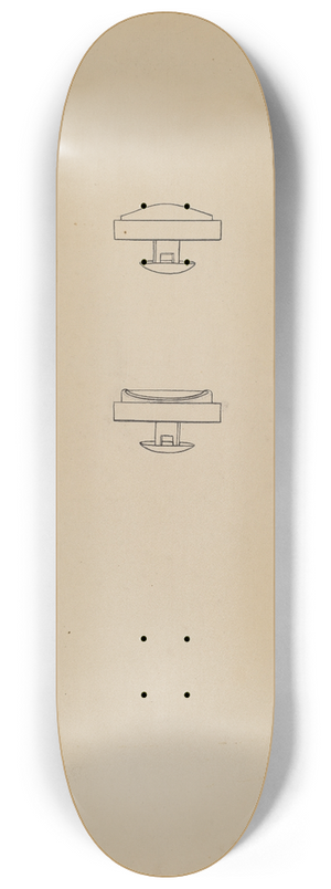 Dorothy Dwin - Cuff Links 8.25 inch art skate deck