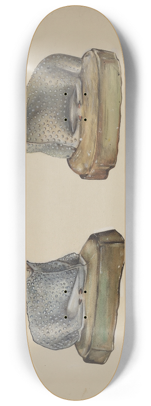 Dorothy Harris - Pa. German Chalkware Sheep 8.25 inch art skate deck