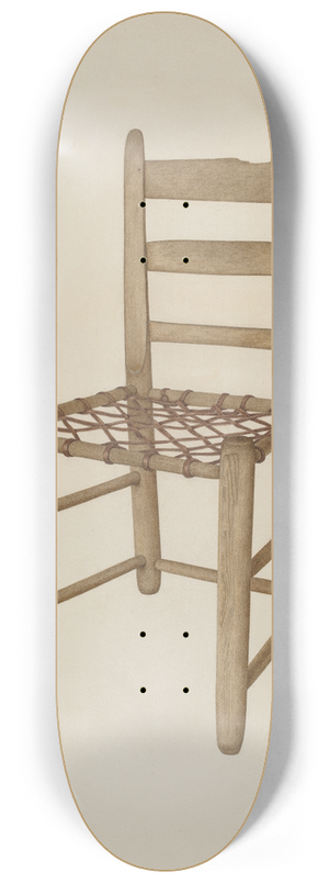 Dorothy Johnson - Braided Rawhide Bottom Chair 8.25 inch art skate deck
