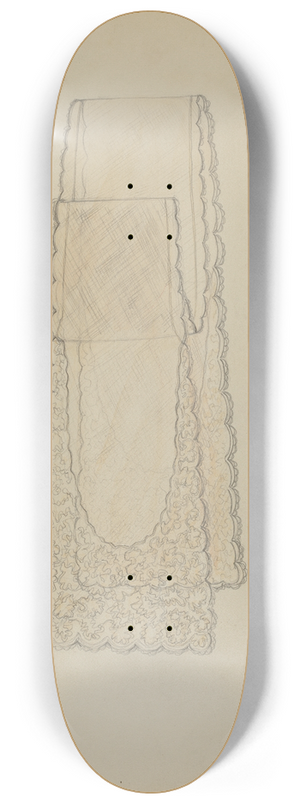 Dorothy M. Gerhard - Small Cravat 8.25 inch art skate deck