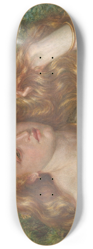 Frederic James Shields - Golden Hair 8.25 inch art skate deck