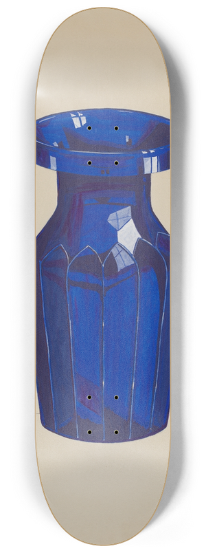 Dorothy Posten - Cobalt Vase 8.25 inch art skate deck
