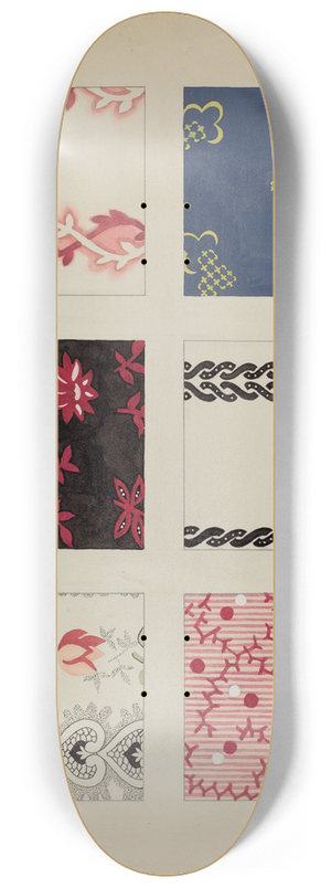Dorothy Posten - Materials from Quilt 8.25 inch art skate deck