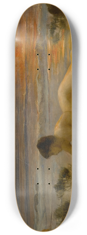 Frederick Arthur Bridgman - Coucher de soleil 8.25 inch art skate deck