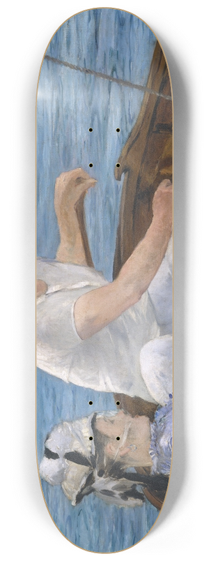 douard Manet - Boating 8.25 inch art skate deck