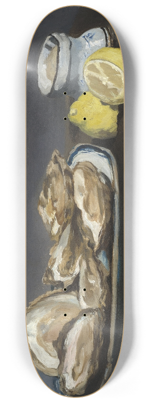 douard Manet - Oysters 8.25 inch art skate deck