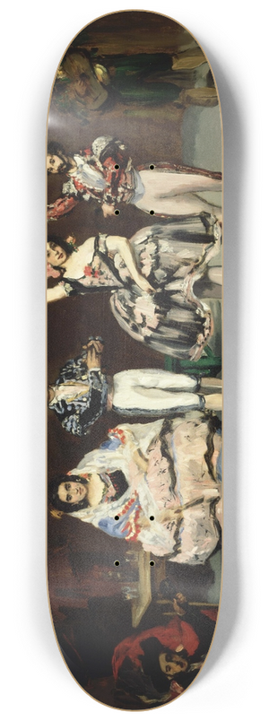 douard Manet - Spanish Ballet 8.25 inch art skate deck