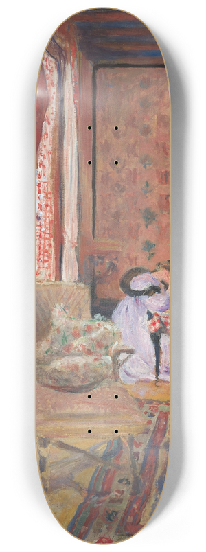 douard Vuillard - At the Board Game 8.25 inch art skate deck