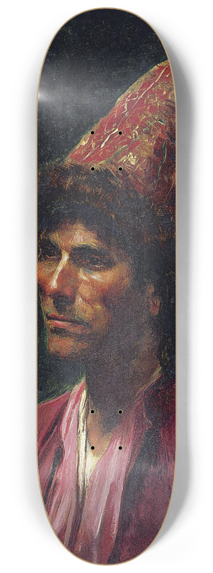 Frederick Arthur Bridgman - Portrait Of A Man 8.25 inch art skate deck