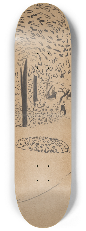 douard Vuillard - The Square 8.25 inch art skate deck