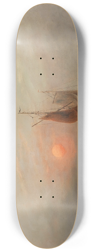 Dsir Thomassin - Fishermen Returning at Sunset 8.25 inch art skate deck