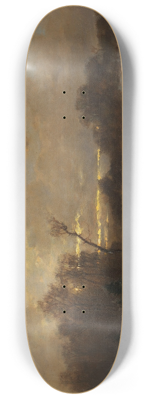 Dsir Thomassin - Winterlandschaft mit Reisigsammlern 8.25 inch art skate deck