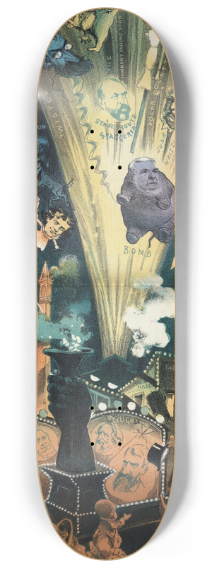 Frederick Burr Opper - Pucks pyrotechnics  Fourth-of-July fireworks free to all 8.25 inch art skate deck