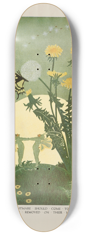 Dugald Stewart Walker - Lest a nightmare should come to the fairies 8.25 inch art skate deck