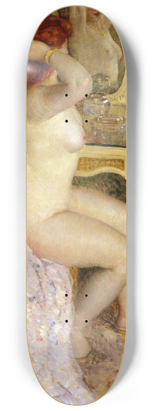 Frederick Carl Frieseke - Nude Seated at Her Dressing Table 8.25 inch art skate deck