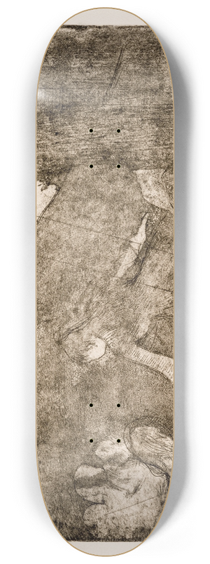 Edgar Degas - Aux Ambassadeurs 8.25 inch art skate deck