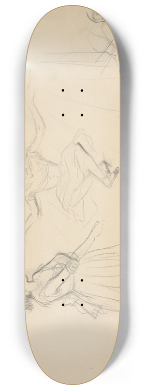 Edgar Degas - Ballet Dancers Rehearsing 8.25 inch art skate deck