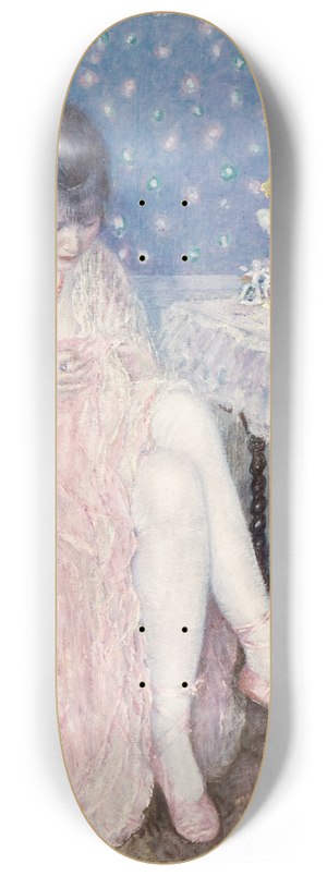 Frederick Carl Frieseke - Torn Lingerie 8.25 inch art skate deck Frederick Carl Frieseke - Torn Lingerie 8.25 inch art skate deck