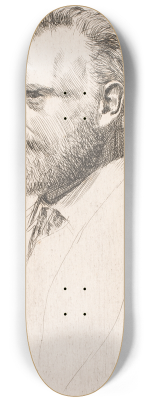 Edgar Degas - Edouard Manet. Bust-Lenght Portrait 8.25 inch art skate deck